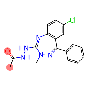 N'-(3-Methyl-7-chloro-5-phenyl-3H-1,3,4-benzotriazepin-2-yl)acetohydrazide