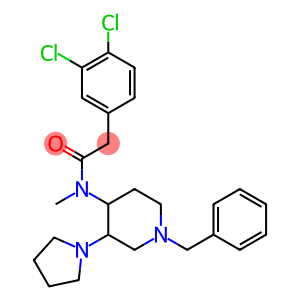 N-Methyl-N-[1-benzyl-3-(1-pyrrolidinyl)piperidin-4-yl]-2-(3,4-dichlorophenyl)acetamide