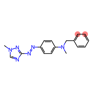 N-Methyl-N-[4-[(1-methyl-1H-1,2,4-triazol-3-yl)azo]phenyl]benzenemethanamine