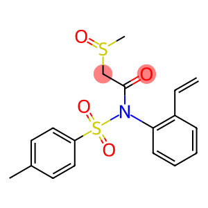 N-[(4-Methylphenyl)sulfonyl]-N-[2-ethenylphenyl](methylsulfinyl)acetamide