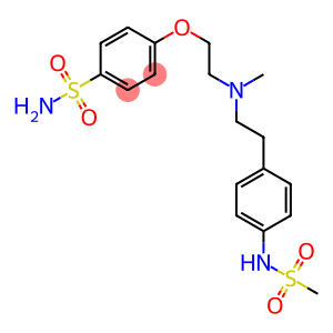 4-[2-[N-Methyl-2-(4-methylsulfonylaminophenyl)ethylamino]ethoxy]benzenesulfonamide