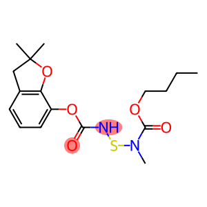 [N-Methyl-N-(butoxycarbonyl)aminothio]carbamic acid 2,2-dimethyl-2,3-dihydrobenzofuran-7-yl ester