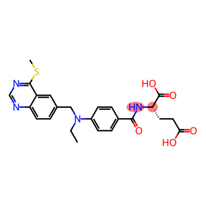 N-[4-[[(4-Methylthioquinazolin-6-yl)methyl]ethylamino]benzoyl]-L-glutamic acid