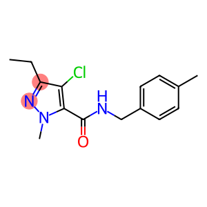 N-(4-Methylbenzyl)-1-methyl-3-ethyl-4-chloro-1H-pyrazole-5-carboxamide