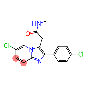 N-Methyl-2-(4-chlorophenyl)-6-chloroimidazo[1,2-a]pyridine-3-acetamide