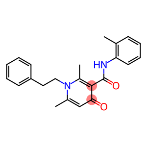 N-(2-Methylphenyl)-1-phenethyl-2,6-dimethyl-4-oxo-1,4-dihydro-3-pyridinecarboxamide