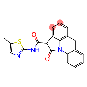 N-(5-Methyl-2-thiazolyl)-1,2-dihydro-1-oxo-6H-pyrrolo[3,2,1-de]acridine-2-carboxamide