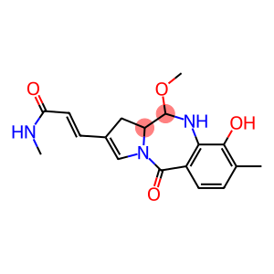 N-Methyl-5,10,11,11a-tetrahydro-9-hydroxy-11-methoxy-8-methyl-5-oxo-1H-pyrrolo[2,1-c][1,4]benzodiazepine-2-acrylamide