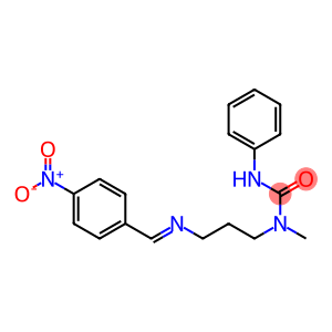 N-Methyl-N-(3-(4-nitrophenyl)methyleneaminopropyl)-N'-phenylurea