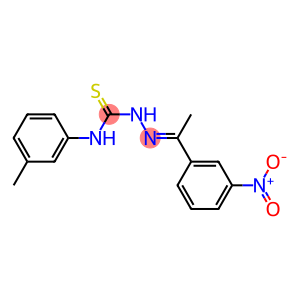 N-(3-methylphenyl)-2-[(E)-1-(3-nitrophenyl)ethylidene]-1-hydrazinecarbothioamide