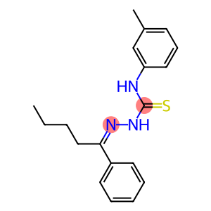 N-(3-methylphenyl)-2-[(Z)-1-phenylpentylidene]-1-hydrazinecarbothioamide