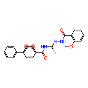 N-{[2-(2-methoxybenzoyl)hydrazino]carbothioyl}[1,1'-biphenyl]-4-carboxamide