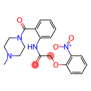 N-{2-[(4-methyl-1-piperazinyl)carbonyl]phenyl}-2-(2-nitrophenoxy)acetamide