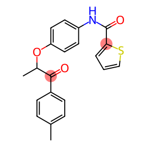 N-{4-[1-methyl-2-(4-methylphenyl)-2-oxoethoxy]phenyl}-2-thiophenecarboxamide