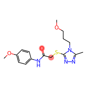 N-(4-methoxyphenyl)-2-{[4-(3-methoxypropyl)-5-methyl-4H-1,2,4-triazol-3-yl]sulfanyl}acetamide