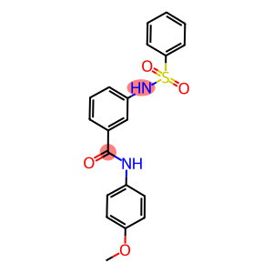 N-(4-methoxyphenyl)-3-[(phenylsulfonyl)amino]benzamide