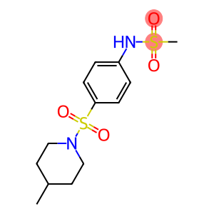 N-{4-[(4-methyl-1-piperidinyl)sulfonyl]phenyl}methanesulfonamide