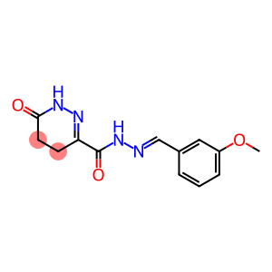 N'-(3-methoxybenzylidene)-6-oxo-1,4,5,6-tetrahydro-3-pyridazinecarbohydrazide