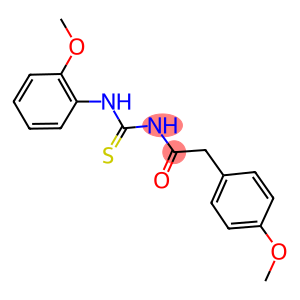 N-(2-methoxyphenyl)-N'-[(4-methoxyphenyl)acetyl]thiourea