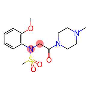 N-(2-methoxyphenyl)-N-[2-(4-methyl-1-piperazinyl)-2-oxoethyl]methanesulfonamide