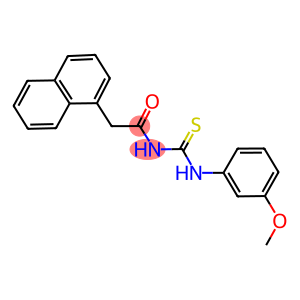 N-(3-methoxyphenyl)-N'-(1-naphthylacetyl)thiourea