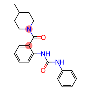 N-{2-[(4-methyl-1-piperidinyl)carbonyl]phenyl}-N'-phenylurea