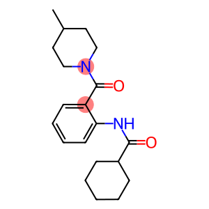 N-{2-[(4-methyl-1-piperidinyl)carbonyl]phenyl}cyclohexanecarboxamide