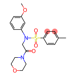 N-(3-methoxyphenyl)-4-methyl-N-[2-(4-morpholinyl)-2-oxoethyl]benzenesulfonamide