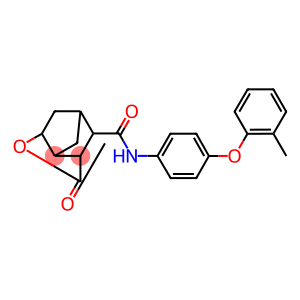 N-[4-(2-methylphenoxy)phenyl]-5-oxo-4-oxatricyclo[4.2.1.0~3,7~]nonane-9-carboxamide