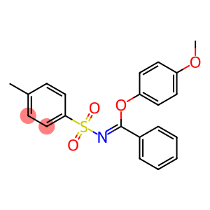 N-[(4-methoxyphenoxy)(phenyl)methylene]-4-methylbenzenesulfonamide