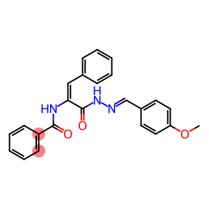 N-(1-{[2-(4-methoxybenzylidene)hydrazino]carbonyl}-2-phenylvinyl)benzamide