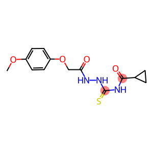 N-({2-[(4-methoxyphenoxy)acetyl]hydrazino}carbothioyl)cyclopropanecarboxamide