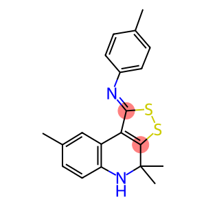 N-(4-methylphenyl)-N-(4,4,8-trimethyl-4,5-dihydro-1H-[1,2]dithiolo[3,4-c]quinolin-1-ylidene)amine