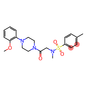 N-{2-[4-(2-methoxyphenyl)-1-piperazinyl]-2-oxoethyl}-N,4-dimethylbenzenesulfonamide