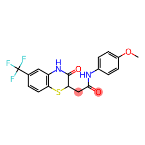 N-(4-methoxyphenyl)-2-[3-oxo-6-(trifluoromethyl)-3,4-dihydro-2H-1,4-benzothiazin-2-yl]acetamide