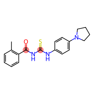 N-(2-methylbenzoyl)-N'-[4-(1-pyrrolidinyl)phenyl]thiourea