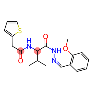 N-(1-{[2-(2-methoxybenzylidene)hydrazino]carbonyl}-2-methylpropyl)-2-thien-2-ylacetamide