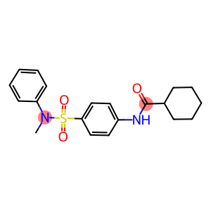 N-{4-[(methylanilino)sulfonyl]phenyl}cyclohexanecarboxamide