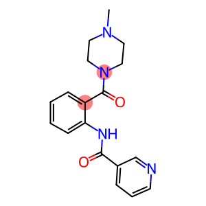 N-{2-[(4-methyl-1-piperazinyl)carbonyl]phenyl}nicotinamide