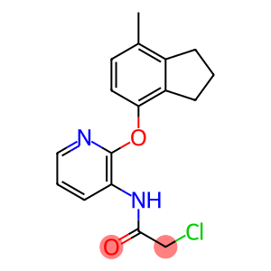 N1-{2-[(7-methyl-2,3-dihydro-1H-inden-4-yl)oxy]-3-pyridyl}-2-chloroacetamide