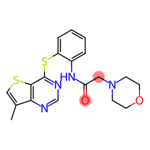 N1-{2-[(7-methylthieno[3,2-d]pyrimidin-4-yl)thio]phenyl}-2-morpholinoacetamide