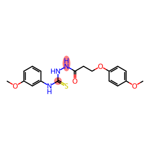 N1-(3-methoxyphenyl)-2-[3-(4-methoxyphenoxy)propanoyl]hydrazine-1-carbothioamide