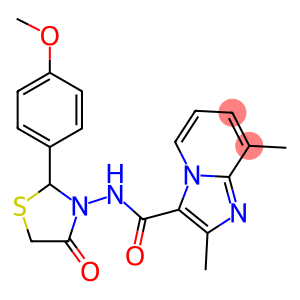 N3-[2-(4-methoxyphenyl)-4-oxo-1,3-thiazolan-3-yl]-2,8-dimethylimidazo[1,2-a]pyridine-3-carboxamide