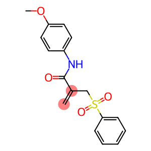 N-(4-methoxyphenyl)-2-[(phenylsulfonyl)methyl]acrylamide