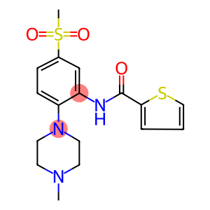 N-[[2-(4-METHYLPIPERAZINO)-5-(METHYLSULPHONYL)]PHENYL]THIOPHENE-2-CARBOXAMIDE