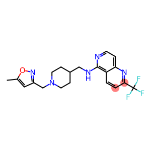 N-((1-[(5-METHYLISOXAZOL-3-YL)METHYL]PIPERIDIN-4-YL)METHYL)-2-(TRIFLUOROMETHYL)-1,6-NAPHTHYRIDIN-5-AMINE