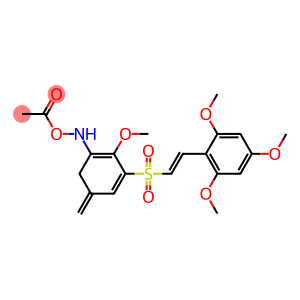 [N-[2-METHOXY-5-METHYLENE(2',4',6'-TRIMETHOXYSTYRYLSULFONYL) PHENYL] AMINO] ACETIC ACID