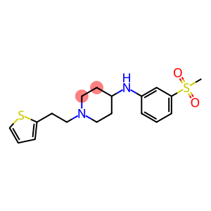 N-[3-(METHYLSULFONYL)PHENYL]-1-[2-(2-THIENYL)ETHYL]PIPERIDIN-4-AMINE
