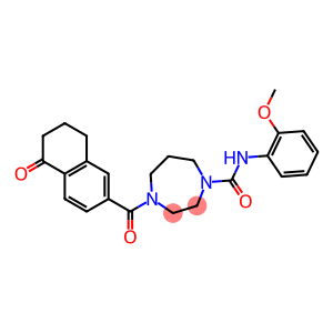 N-(2-METHOXYPHENYL)-4-[(5-OXO-5,6,7,8-TETRAHYDRONAPHTHALEN-2-YL)CARBONYL]-1,4-DIAZEPANE-1-CARBOXAMIDE