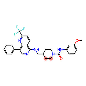 N-(3-METHOXYPHENYL)-4-(([8-PHENYL-2-(TRIFLUOROMETHYL)-1,6-NAPHTHYRIDIN-5-YL]AMINO)METHYL)PIPERIDINE-1-CARBOXAMIDE